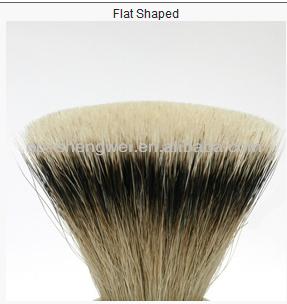 China Shaving Brush Flat Shape Silvertip Shaving Brush Super Knot for sale