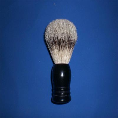 China Genuine shaving brush silvertip harass hair shaving brush black resin handle for sale