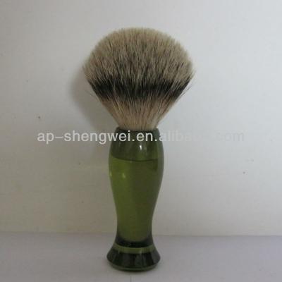 China Shaving Brush Resin Handle High Mountain Badger Hair Shaving Brush for sale