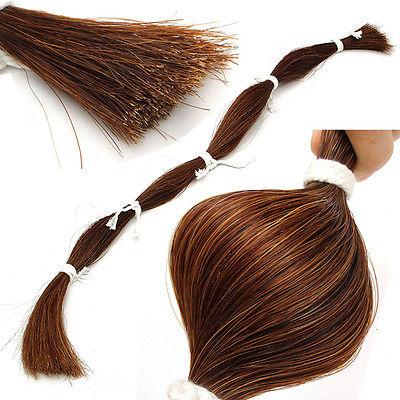 China 170g Violin Part Horse Hair Brown Bow Hair For Violin Viola Cello Replacement for sale