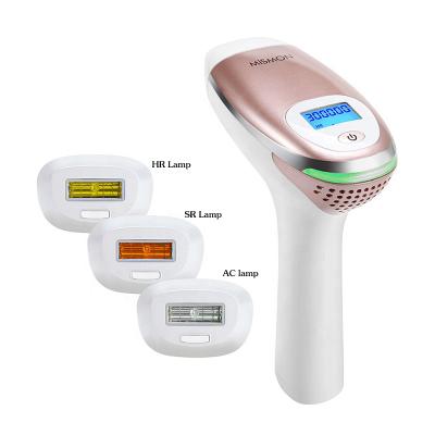 China Hair Removal CE ROHS FCC 2022 Certificate 300000 Instant Times 5 Levels IPL Portable Permanent Home Hair Removal Device for sale