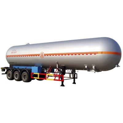 China 40cbm-60cbm LPG Manufacture New 2 Or 3 Axles Truck Trailer Semi Truck Trailer For Sale for sale