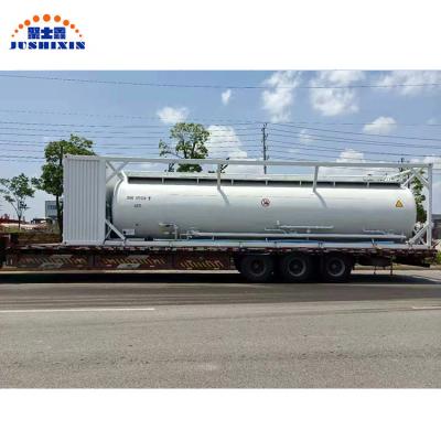 China ISO Carbon Steel Tank Container 4 40ft 48m3 Solid Powder Polyacrylamide Tank Containers Shipping Containers for sale