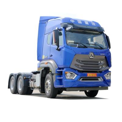 China New China Manufacture Tractor Truck Trailer Blue Head 3 Axle Howo Head On Sale 4 - 6L for sale