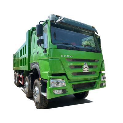 China 50/60/70 ton heavy duty mine transport type 8*4 tipper second hand used howo dump truck > 8L for sale