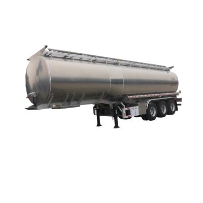 China Truck Trailer Factory Supply 3 Axle 43000L Aluminum Cooking Oil Oil Tank Semi Trailer for sale