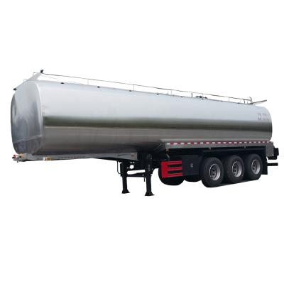 China 30CBM milk transport truck trailer 30CBM milk transport truck liquid liquid tanker fresh transport semi-trailer aluminum alloy and stainless steel for sale