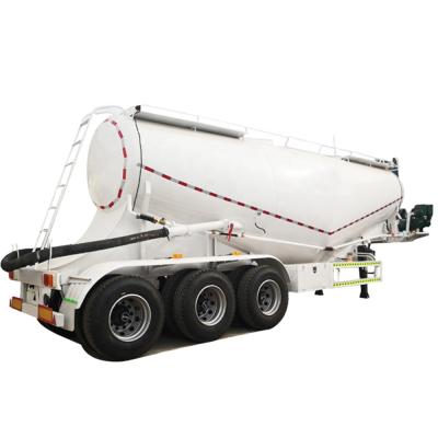 China Dry powder bulk carrier tanker truck trailer 3 axle cement fly ash cement bulker tank semi trailer for sale for sale