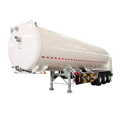 China Truck Trailer 3 Axle Cryogenic Liquid Oxygen Tanker Semi Trailer Gas Generation Equipment Truck Trailer Semi Trailer With Superheater for sale