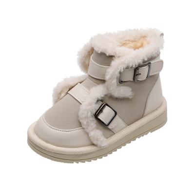 China Deodorization Van Khau girls snow [pure snowflakes] reject thick cotton shoes new children's shoes plus velvet boots in autumn and winter 2021 for sale