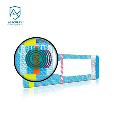 China Security Tape Paper Anti-Counterfeit Sticker with Color Change Optical Variable Ink Printing for Vodka for sale