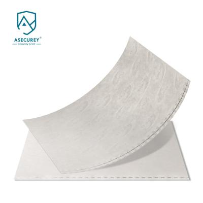 China Anti-counterfeit security paper with watermark and security thread and UV hair fiber for sale