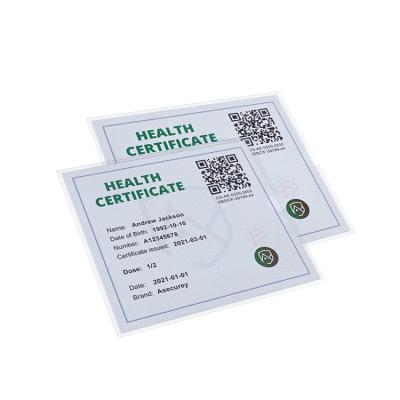 China Transparent holographic custom security certificate with hologram and variablecolor change optical ink printing for sale