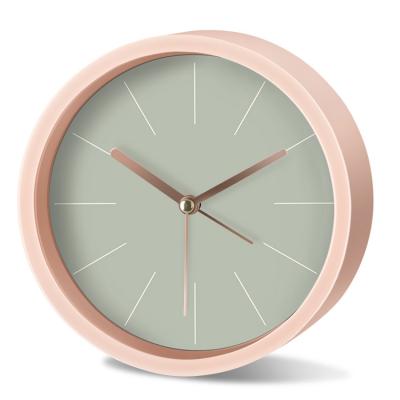 China Minimalist Design Classic Dial Home Decor Table Alarm Round Shape Cheap Alarm Clock for sale