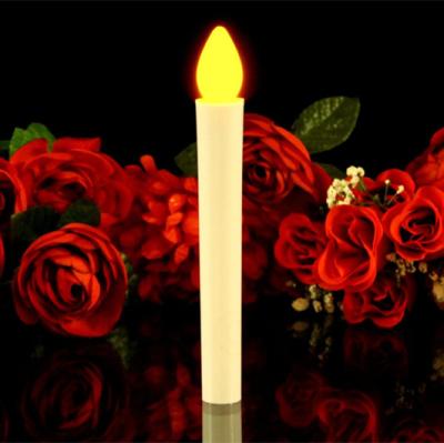 China Amber Flicker Flameless LED Battery Operated Candlesticks For Christmas Electric Hand Socket LED Window Candles LED Church Candle for sale