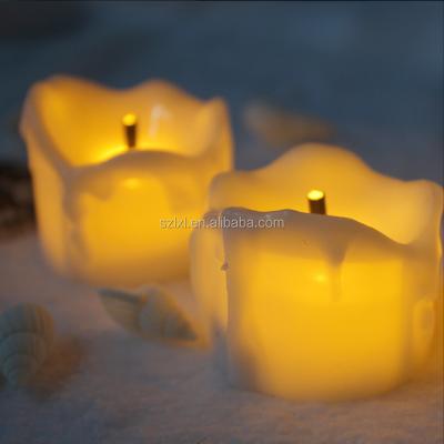 China Realistic Flickering Flameless LED Bulb Tea Light Battery Operated Flameless Light for Seasonal and Festival Celebration for sale