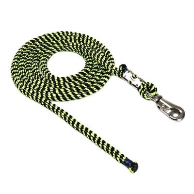 China Reflective Customized Polyester Horse Ropes High Quality Equestrian Nylon Braided Lead Rope Soft Customized Soft Rope for sale