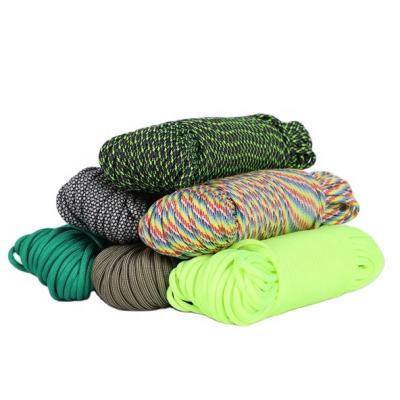 China Lightweight Paracord High Strength Survival Outdoor Camping 550 Rise Parachute Tie Down Nylon Paracord For Sale for sale