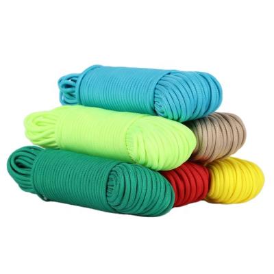 China Lightweight Customized 3mm 4mm 5mm 6mm Parachute Cord Polyester Paracord Nylon 550 Paracord Outdoor Survival for sale