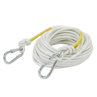 China Durable Escape Rope Safety Firefighter Firefighter Nylon Bailout Rope Polyester Lifeline Safety Aerial Rope for sale