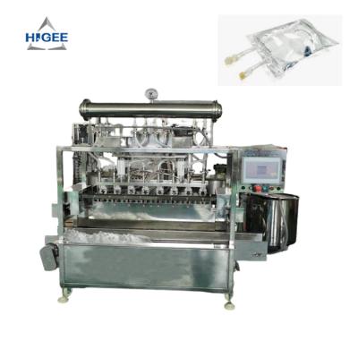 Chine Higee machinery iv bag filling and sealing machine with sticker labeling machine à vendre