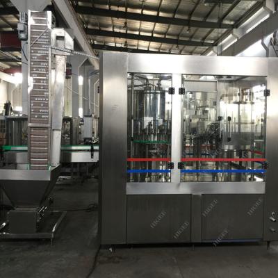 China Pet Glass Bottle Automatic Water Filling Machine PLC Control 10000bph Production Capacity  for sale