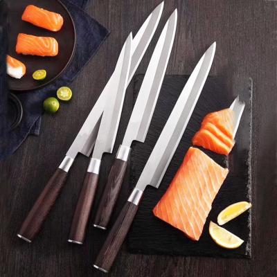 China Sustainable Japanese Sashimi Knife Stainless Steel Sushi Knives Yanagiba Knife for sale