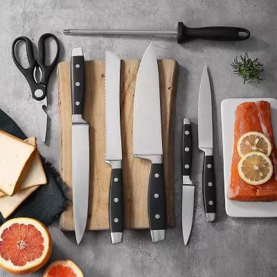 China Sustainable 8Pcs Kitchen Knife Set With ABS Handle for sale