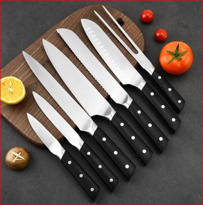 China Sustainable New Style Kitchen Knife Set Stainless Steel Knife Set for sale