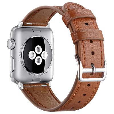 China Tschick Leather For iWatch Band 38mm 40mm Women Buckle Replacement Genuine Leather Strap For iWatch Series 4 3 2 1 for sale