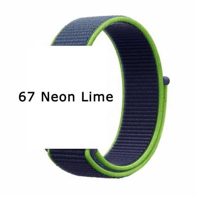 China Tschick Fabric For Apple Watch Band 38mm 40mm 42mm 44mm, Sports Loop Replacement Soft Nylon Band For iWatch Series 1/2/3/4/5 for sale