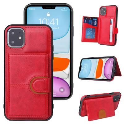 China Leather Flip Case Wallet Card Slot Tschick Phone Bags For 2019 Max Cover iPhone 12 11 Pro Case For Apple X XS 6 6S Plus 6+ Flip Funda Leather Wallet for sale