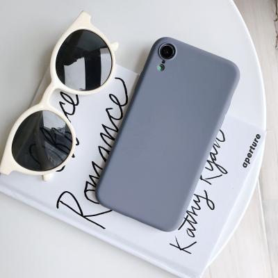 China Microfiber Liner+Liquid Silicone Cover Tschick Silicone Case For iPhone 6 6S 7 8 Plus X XS XR 11 Max Pro Max Soft TPU Liquid Phone Case For iPhone XS Max Case for sale