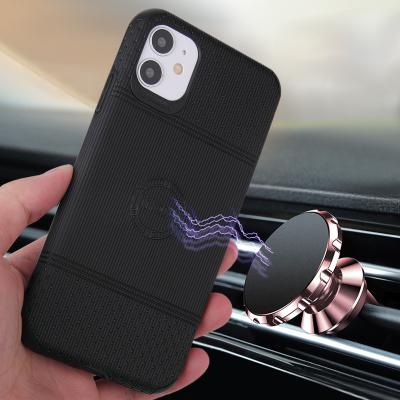 China Magnetic Car Phone Cases Tschick Magnetic Car Holder Case For iPhone 11 8 7 6 6S Pro XR XS Max Max 2020 Plus Case Silicone Cover For iPhone 11Pro for sale