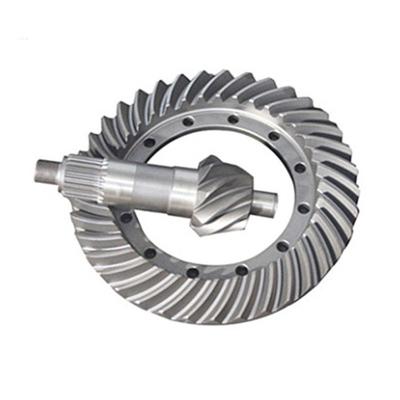 China Building Material Stores Forging Customized Drive Transmission Stainless Steel Metal Spiral Bevel Gear for sale