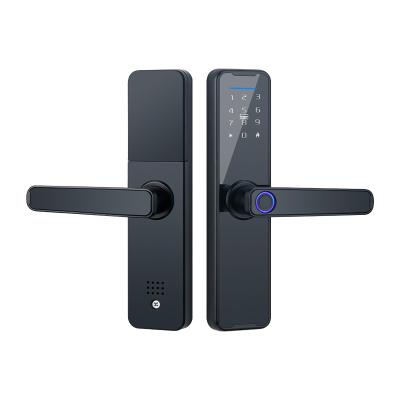 China Tuya WiFi Access Security Room Password Electronic Fingerprint Unlock Smart Lock K7 for sale