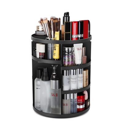 China High Quality Rotating Organizer Stocked Cosmetic Storage Box 360 Degree Makeup Storage for sale