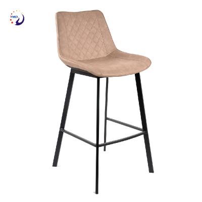 China Modern Home Furniture Modern PU Vintage Leather Barstool Chairs High Metal Bar Stool Chair for sale