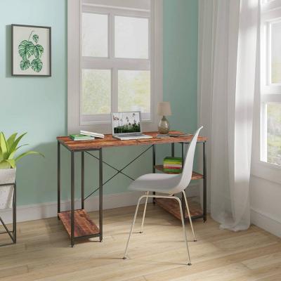 China Computer Desk with Shelf Modern Style MDF Writing Study Table Home Laptop PC Office Furniture Computer Desks with Shelf for sale