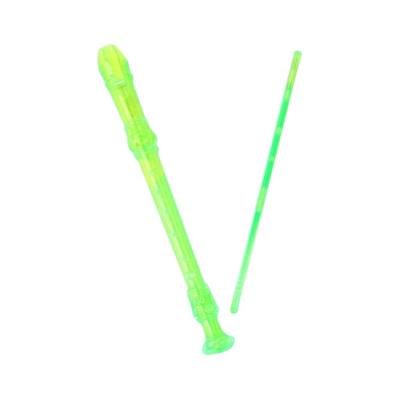 China Factory Price Durable Wholesale High Quality Plastic Musical Instrument Green Recorder Groove for sale