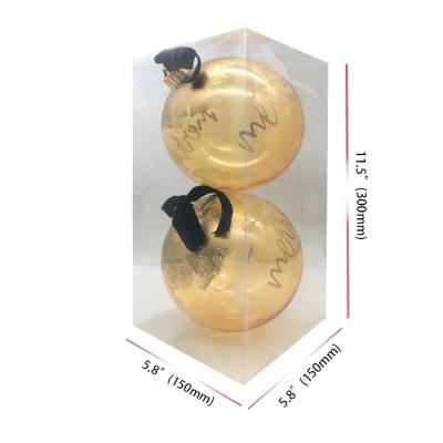 China Hot Selling 150 Mm Plastic Indoor Shatterproof Christmas Ball Set Luxury Plastic Christmas Ornaments for sale