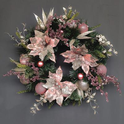 China Modern Wholesale Modern Christmas Styrofoam Door Hand Outdoor Christmas Wreaths for sale