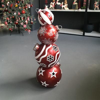 China Commercial Indoor Christmas Plastic Glass Tress Decorations Ball Classic Professional Customization Decor for sale