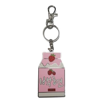 China Souvenir Gifts Promotion New Design Custom Metal Car Black Pink Key Chain for sale