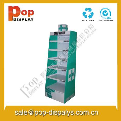 China Lightweight Cardboard Store Displays , Pharmacy Display Stands for sale