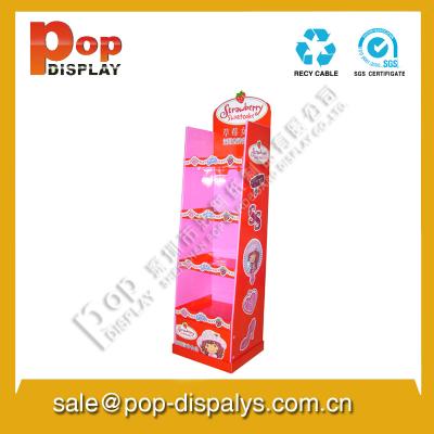 China Marketing Corrugated Cardboard Store Displays For Milk Promotion for sale