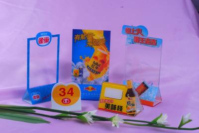 China Simple Acrylic Menu Holder Stand  for sale