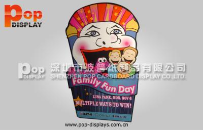 China Corrugated Paper Advertising Standee For Holiday Publicity In Market for sale