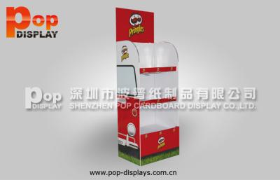 China Portable Durable Corrugated Plastic Display For Potato Chips Supermarket Promotion for sale