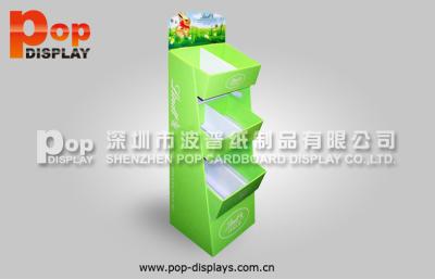 China Green Paper Corrugated Book Display Matte Lamination With Customized Design for sale